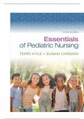 Test bank for essentials of pediatric nursing 5th edition by Kyle & Carman &sol;ALL CHAPTERS 1-29