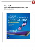 Test Bank for Horngren's Financial & Managerial Accounting The Managerial Chapters&comma; 7th edition by Tracie Miller-Nobles&comma; Brenda Mattison Latest 2024 VERSION ISBN&colon; 9781292412306 PDF