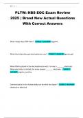PLTW&colon; HBS EOC Exam Review 2025 &vert; Brand New Actual Questions With Correct Answers