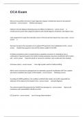 CCA Exam 1 Multiple Choices Questions And Verified Accurate Answers&period;