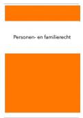 Volledige samenvatting personen- en familierecht