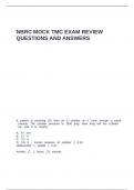 NBRC MOCK TMC EXAM REVIEW QUESTIONS AND ANSWERS