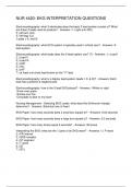 NUR 4420&colon; EKG INTERPRETATION QUESTIONS