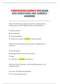 Firefighter Hazmat Operations Exam 2025 &ndash; Complete Practice Questions and Correct Answers