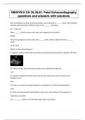 OB&sol;GYN II CH 35&comma;36&comma;61&period; Fetal Echocardiography questions and answers with solutions