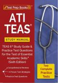 ATI TEAS Study Manual  TEAS 6 Study Guide & Practice Test  Questions for the Test of Essential  Academic Skills &lpar;Sixth Edition&rpar;