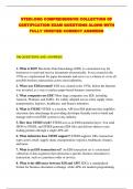STEDI&period;ORG COMPREHENSIVE COLLECTION OF CERTIFICATION EXAM QUESTIONS ALONG WITH FULLY VERIFIED CORRECT ANSWERS