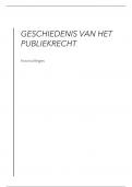 samenvatting geschiedenis van het publiekrecht