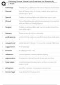 Pathology Funeral Service Exam Questions And Answers&comma;by  J Mash