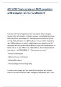 ATLS PRE Test completed 2023 questions  with answers &lpar;answers outlined&excl;&excl;&rpar;