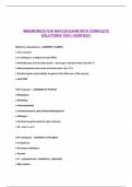 MNEMONICS FOR NAPLEX EXAM WITH COMPLETE SOLUTIONS 100&percnt; VERIFIED&excl;&excl;