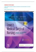 Lewis's Medical-Surgical Nursing&colon; Assessment and Management of Clinical Problems &lpar;12th Edition&comma; Single Volume&rpar; &ndash; Complete Test Bank with Verified Answers