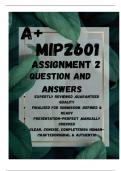 MIP1502 Assignment 2 &lpar;COMPULSORY&rpar; 2025 &lpar;720991&rpar; - DUE 9 June 2025