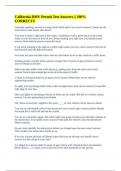 California DMV Permit Test Answers &vert;&vert; 100&percnt; CORRECT&excl;&excl;