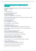 California DMV Permit Test- Multiple Choice &vert;&vert; A&plus; GRADED&excl;&excl;