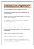 Pulsed doppler fetal echocardiography questions and answers with solutions&period;