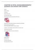 CHAPTER 22 FETAL ECHOCARDIOGRAPHY questions and answers with solutions&period;