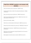 Fetal Echo ARDMS questions and answers with solutions&period;