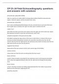 CP Ch 24 Fetal Echocardiography questions and answers with solutions&period;