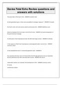 Davies Fetal Echo Review questions and answers with solutions&period;