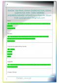 EMGM 106 FINAL EXAM GUIDE&sol;ACTUAL EXAM  QUESTIONS WITH 100&percnt; VERIFIED  ANSWERS&sol;NEWEST UPDATE for a Specific Exam  Mail supergrades12&commat;gmail&period;com 