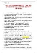 NGN ATI LEADERSHIP RETAKE EXAM 2025  UPDATED ACTUAL EXAM WITH CORRECT  SOLUTIONS&period;