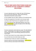 NGN ATI MED SURG PROCTORED EXAM 2025  UPDATED ACTUAL EXAM WITH CORRECT  SOLUTIONS&period; 