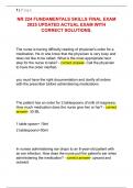NR 224 FUNDAMENTALS SKILLS FINAL EXAM  2025 UPDATED ACTUAL EXAM WITH  CORRECT SOLUTIONS&period;