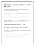 223 Midterm questions and answers with solutions&period;