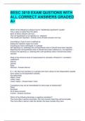 BESC 3010 EXAM QUSTIONS WITH ALL CORRECT ANSWERS GRADED A&plus; 