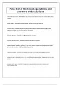 Fetal Echo Workbook questions and answers with solutions&period;