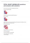 FETAL HEART ANOMALIES questions and answers with solutions&period;
