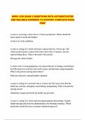 NURS 1230 EXAM 2 QUESTIONS WITH AUTHENTICATED AND RELIABLE ANSWERS TO SUPPORT COMPLETE EXAM PREP