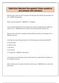 Fetal Echo Standard Sonographic Views questions and answers with solutions&period;