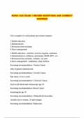 NURS 1230 EXAM 1 REVIEW QUESTIONS AND CORRECT ANSWERS