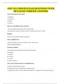 ANP 1111-TISSUES EXAM QUESTIONS WITH DETAILED VERIFIED ANSWERS