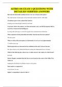 ASTRO 101 EXAMS BUNDLE&comma; ALL WITH WITH QUESTIONS AND CORRECT ANSWERS 