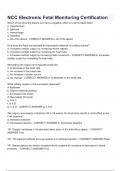 NCC Electronic Fetal Monito questions and answers&period;