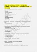 SCM 300 DAVILLA EXAM 3 WITH ALL CORRECT & VERIFIED ANSWERS &lpar;UPDATED TO PASS&rpar;