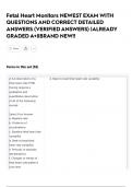 Fetal Heart Monitors NEWEST EXAM WITH  QUESTIONS AND CORRECT DETAILED  ANSWERS &lpar;VERIFIED ANSWERS&rpar; &vert;ALREADY  GRADED A&plus;&vert;&vert;BRAND NEW&excl;&excl;