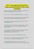 Class V Issue and Turn-In Procedures  Exam Actual QUESTIONS AND Correct  ANSWERS