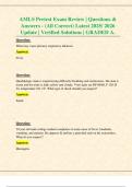 AMLS Pretest Exam Review &vert; Questions & Answers - &lpar;All Correct&rpar; Latest 2025&sol; 2026 Update &vert; Verified Solutions &vert; GRADED A&period;