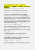 ASU SCM 300 FINAL EXAM WITH ALL CORRECT & VERIFIED ANSWERS &lpar;UPDATED TO PASS&rpar;