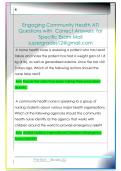 Engaging Community Health ATI  Questions with  Correct Answers  for  Specific Exam Mail  supergrades12&commat;gmail&period;com