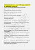 SCM 300 MODULE 2 ASU WITH ALL CORRECT & VERIFIED ANSWERS