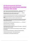ICC Decommissioning &lpar;U2&rpar; Exam Questions with correct Answers 2025&sol;2026 A&plus; Graded 100&percnt; Verified