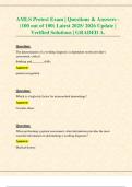 AMLS Pretest Exam &vert; Questions & Answers - &lpar;100 out of 100&rpar; Latest 2025&sol; 2026 Update &vert; Verified Solutions &vert; GRADED A&period;