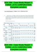 SOC 200 &ndash; Case Study Report 1&colon; THREE JAYS CORPORATION &lpar;Complete Solution&rpar;