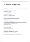 My LASD Sgt Test questions Questions and Answers 