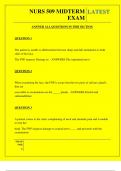  NURS 509 MIDTERM EXAM QUESTIONS AND ANSWERS 2025